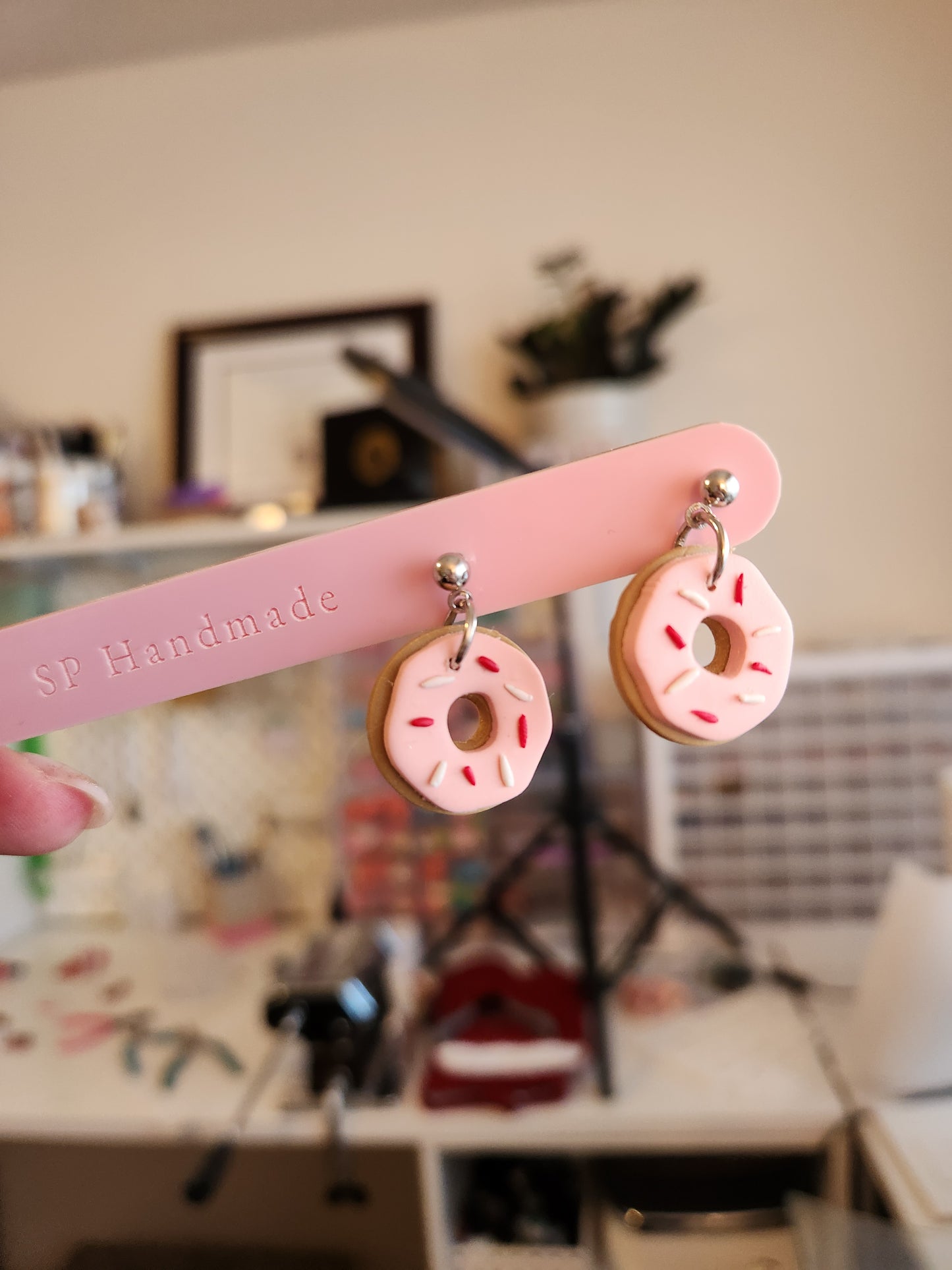 Valentine Donuts | Polymer Clay Earrings