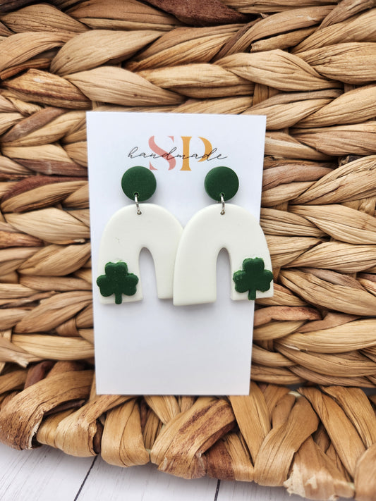 St. Patrick's Day Arches | Polymer Clay Earrings