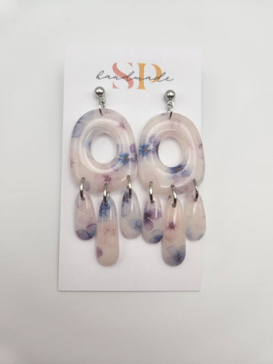 Translucent Spring Florals | Polymer Clay Earrings