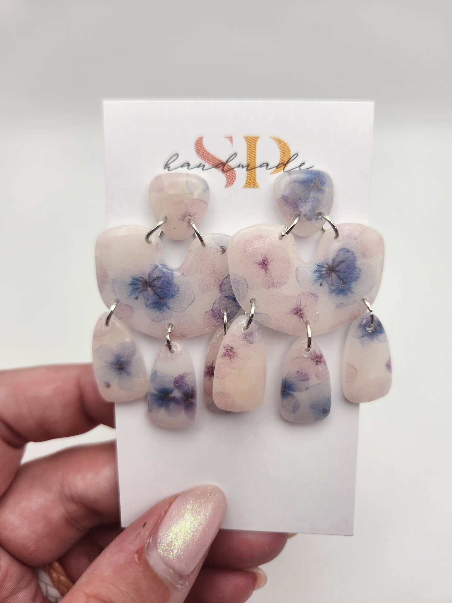 Translucent Spring Florals | Polymer Clay Earrings