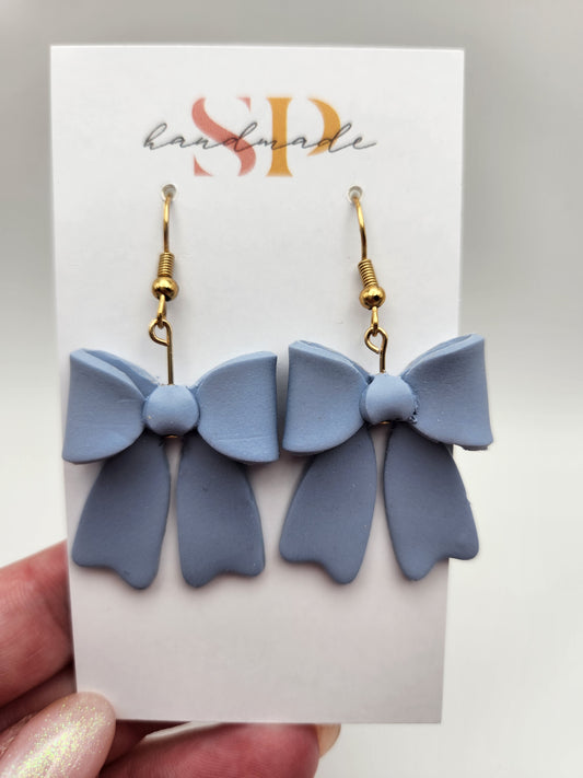 Wavy Bows | Polymer Clay Earrings