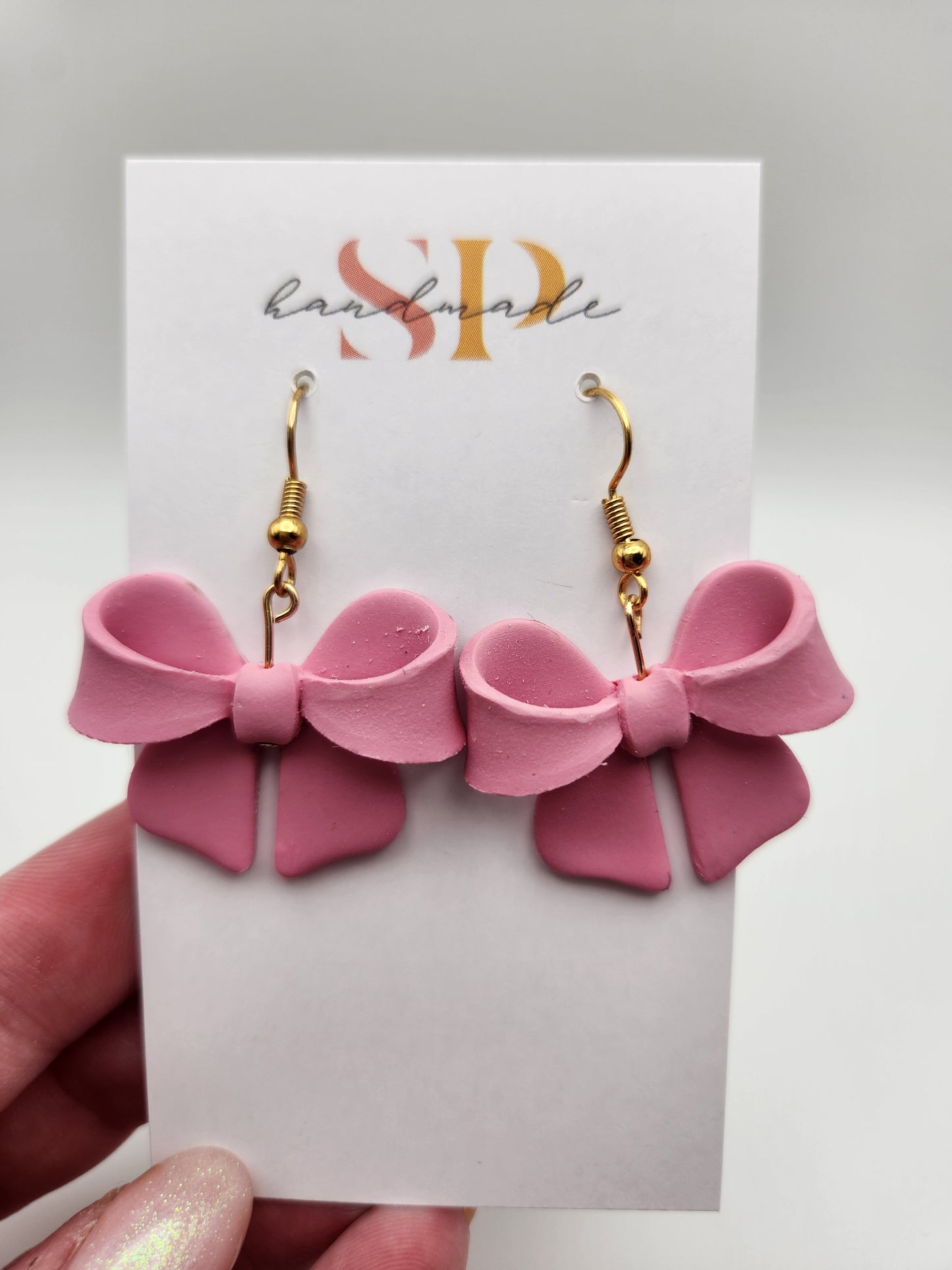 Croquette Bows | Polymer Clay Earrings