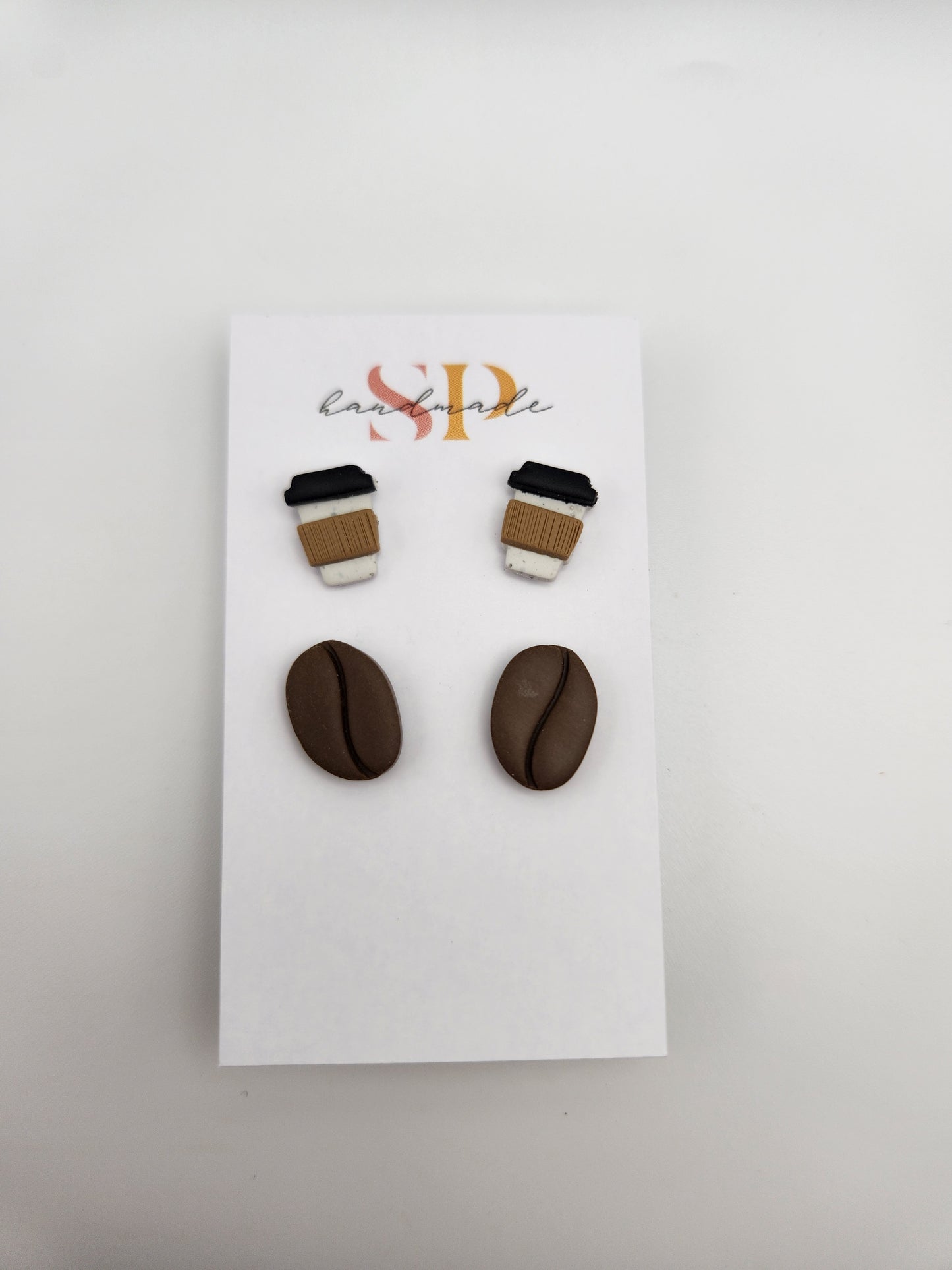 Coffee Lover Stud Pack | Polymer Clay Earrings