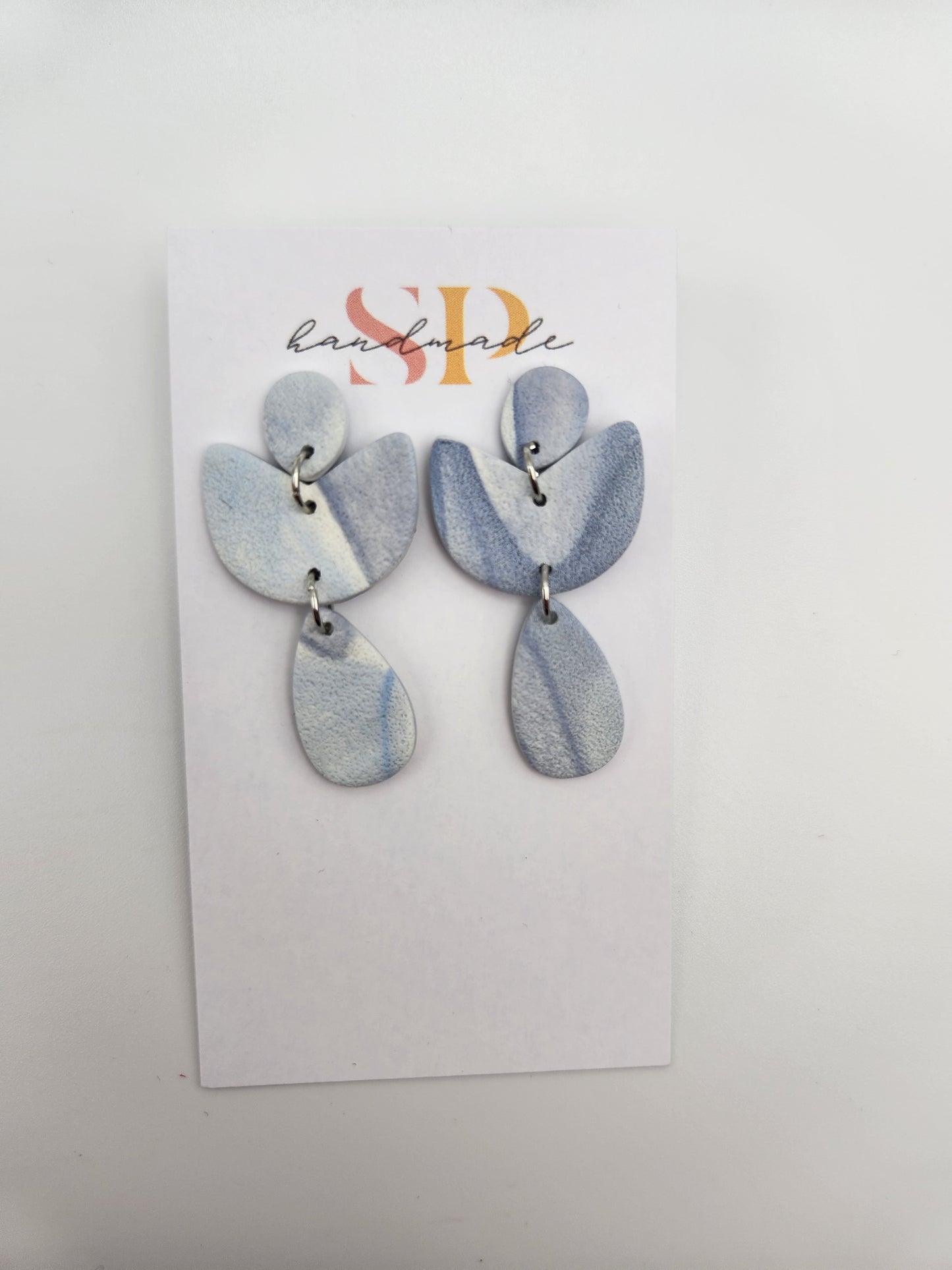 Blues Dangle | Polymer Clay Earrings