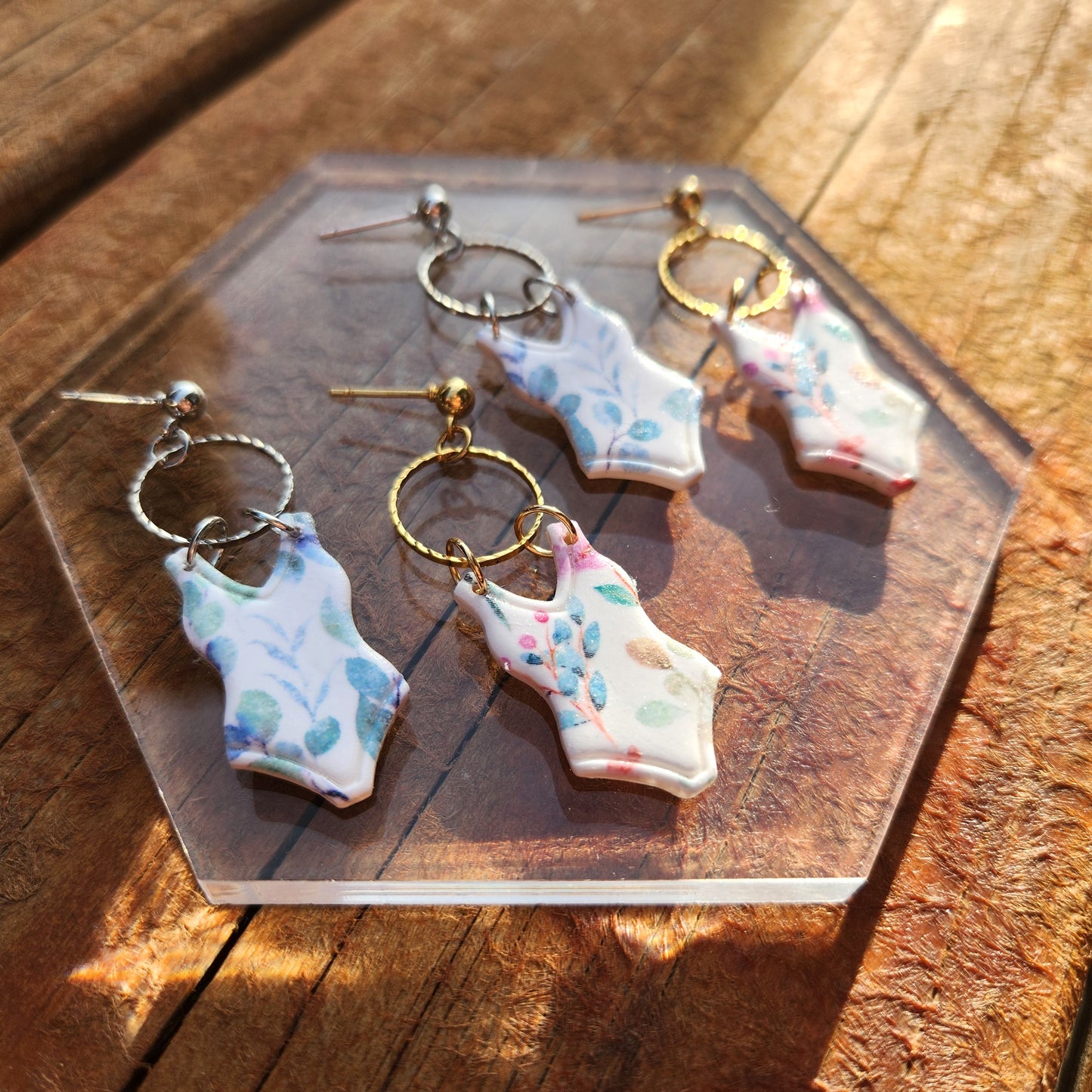 One-Piece Swimsuit Earrings | Polymer Clay Earrings