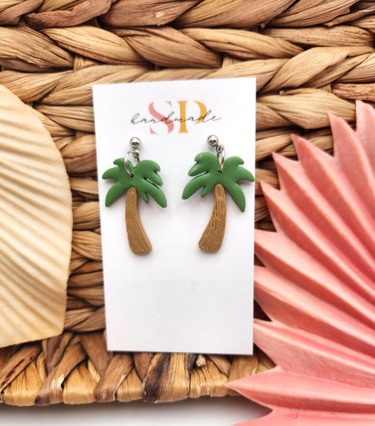 Palm Trees | Polymer Clay Earrings