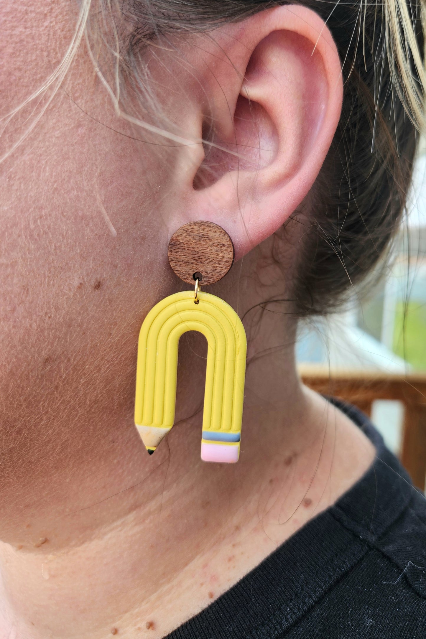 Pencil Arches | Polymer Clay Earrings