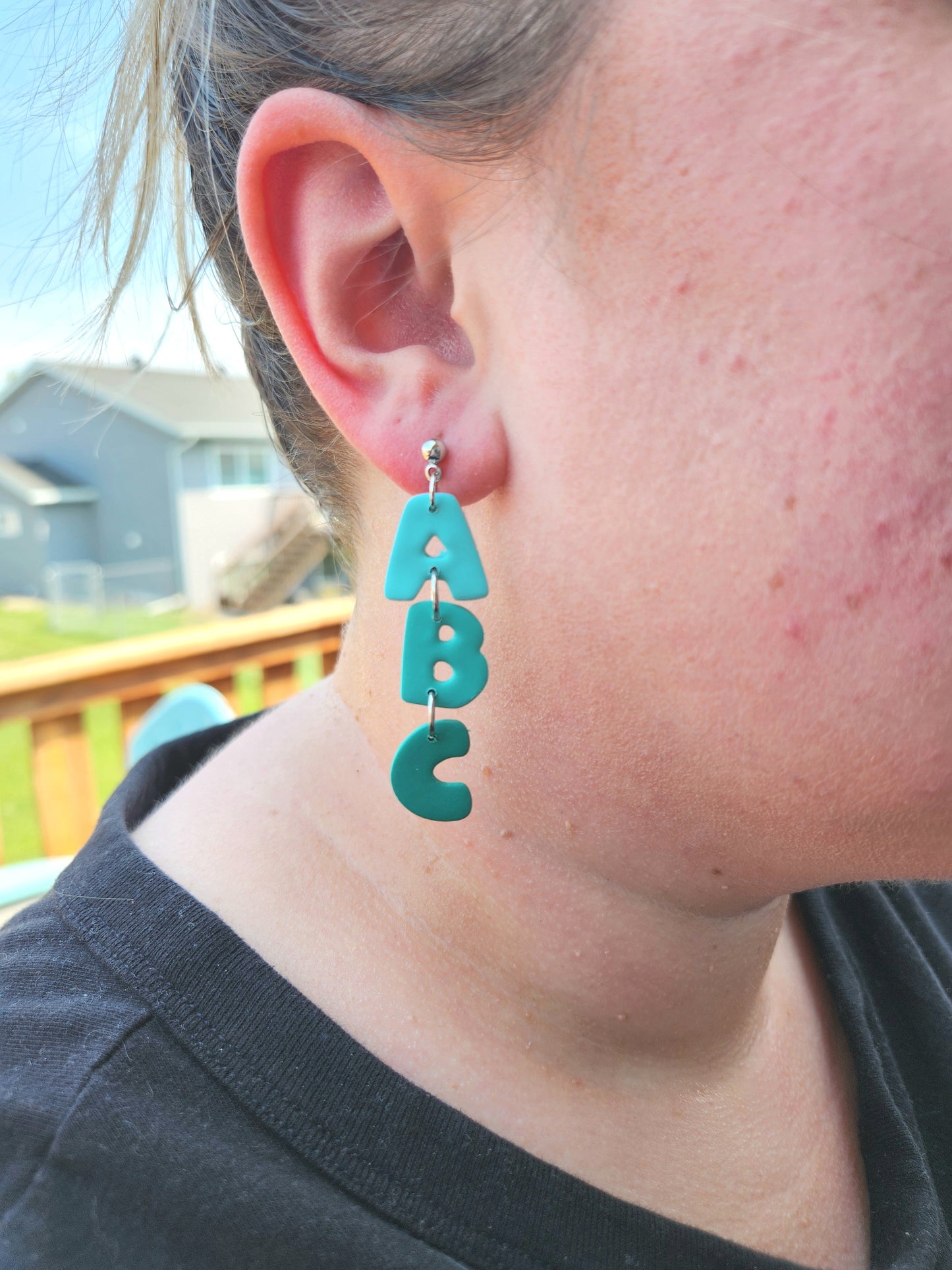 A-B-C Dangles | Polymer Clay Earrings