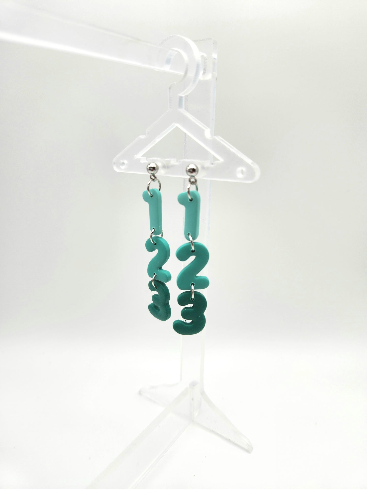 1-2-3 Dangles | Polymer Clay Earrings