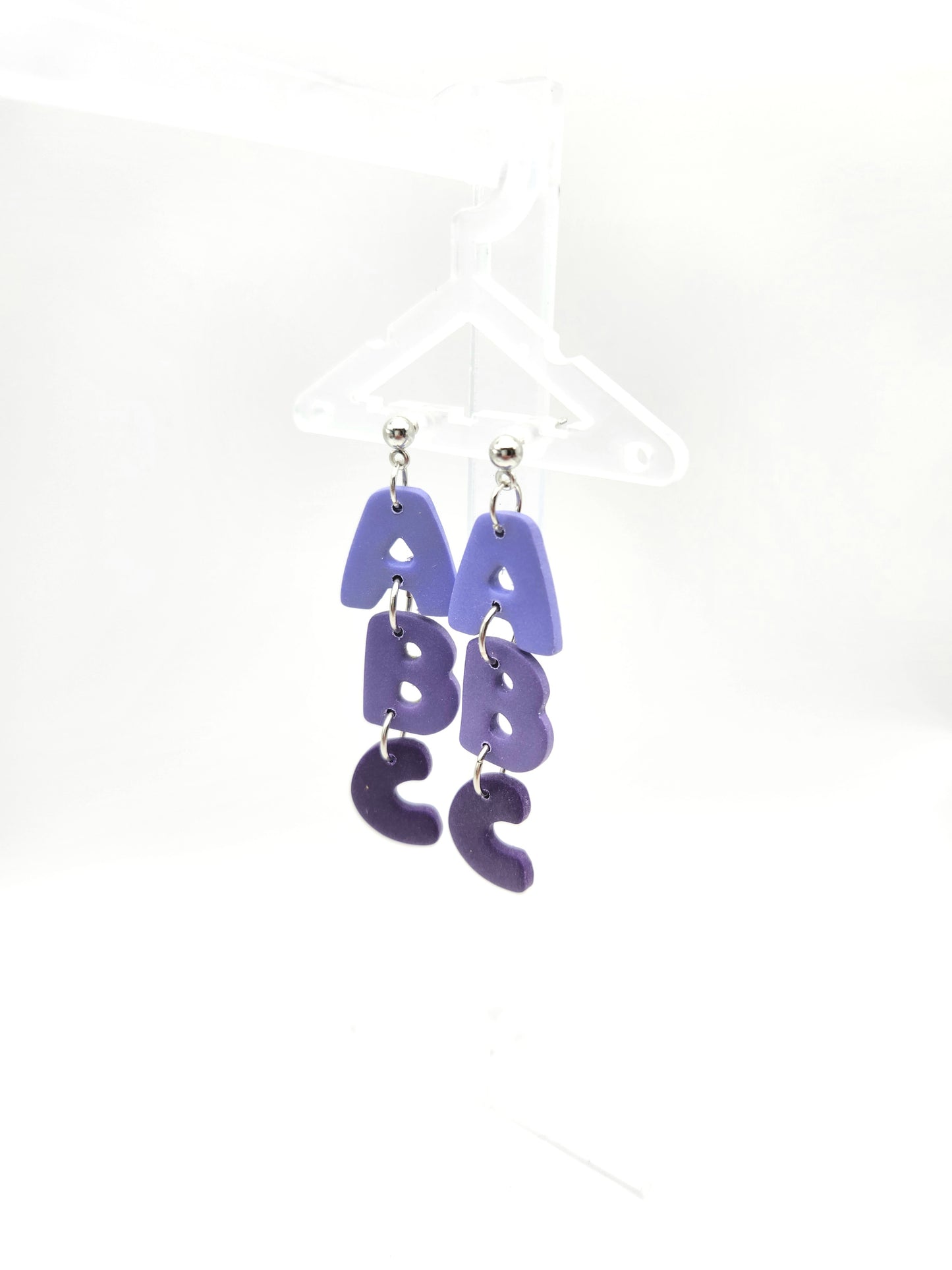 A-B-C Dangles | Polymer Clay Earrings