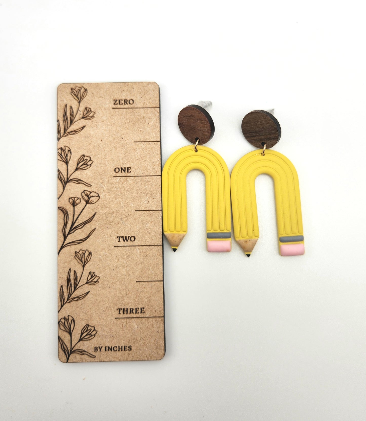 Pencil Arches | Polymer Clay Earrings