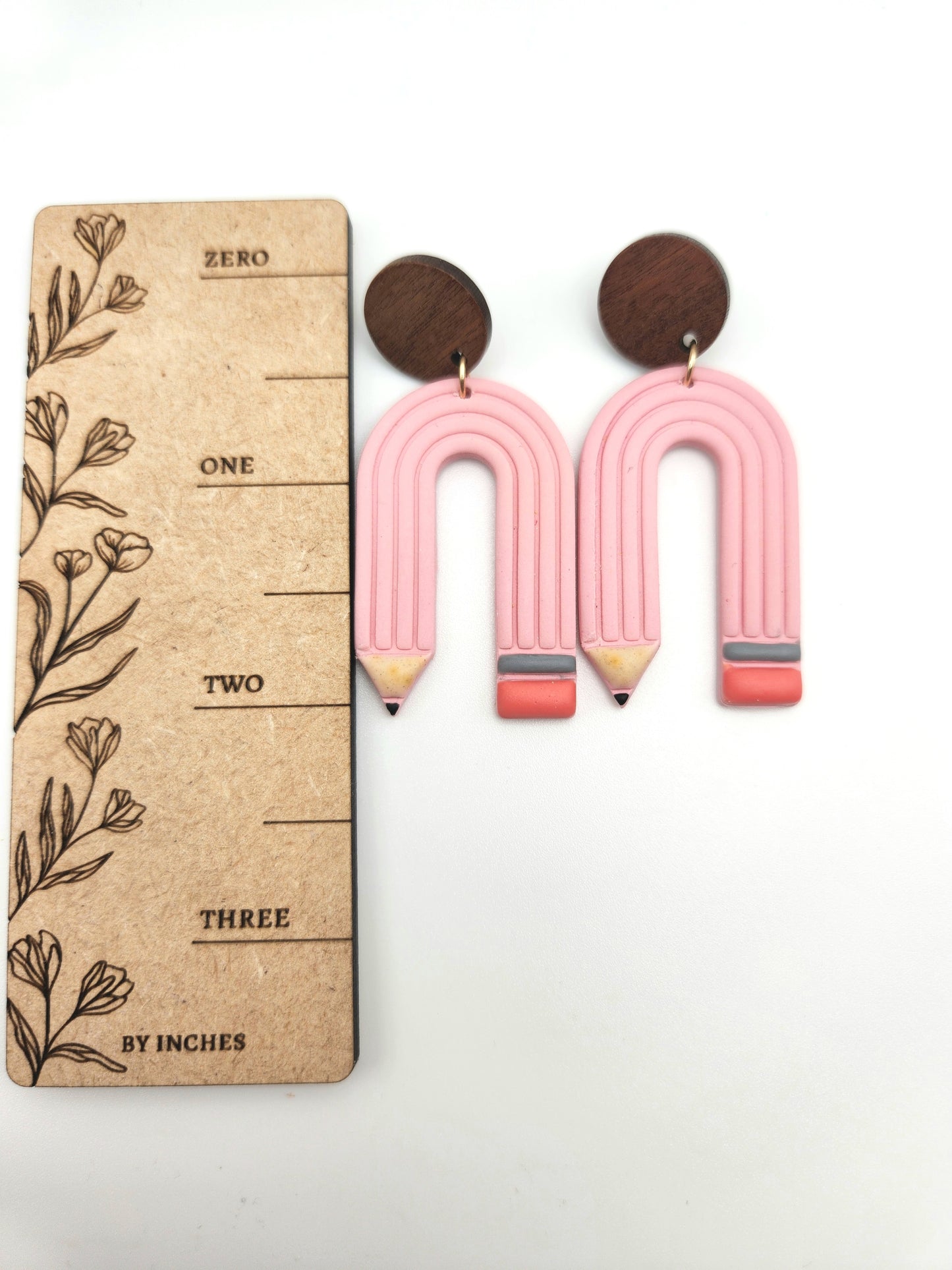 Pencil Arches | Polymer Clay Earrings