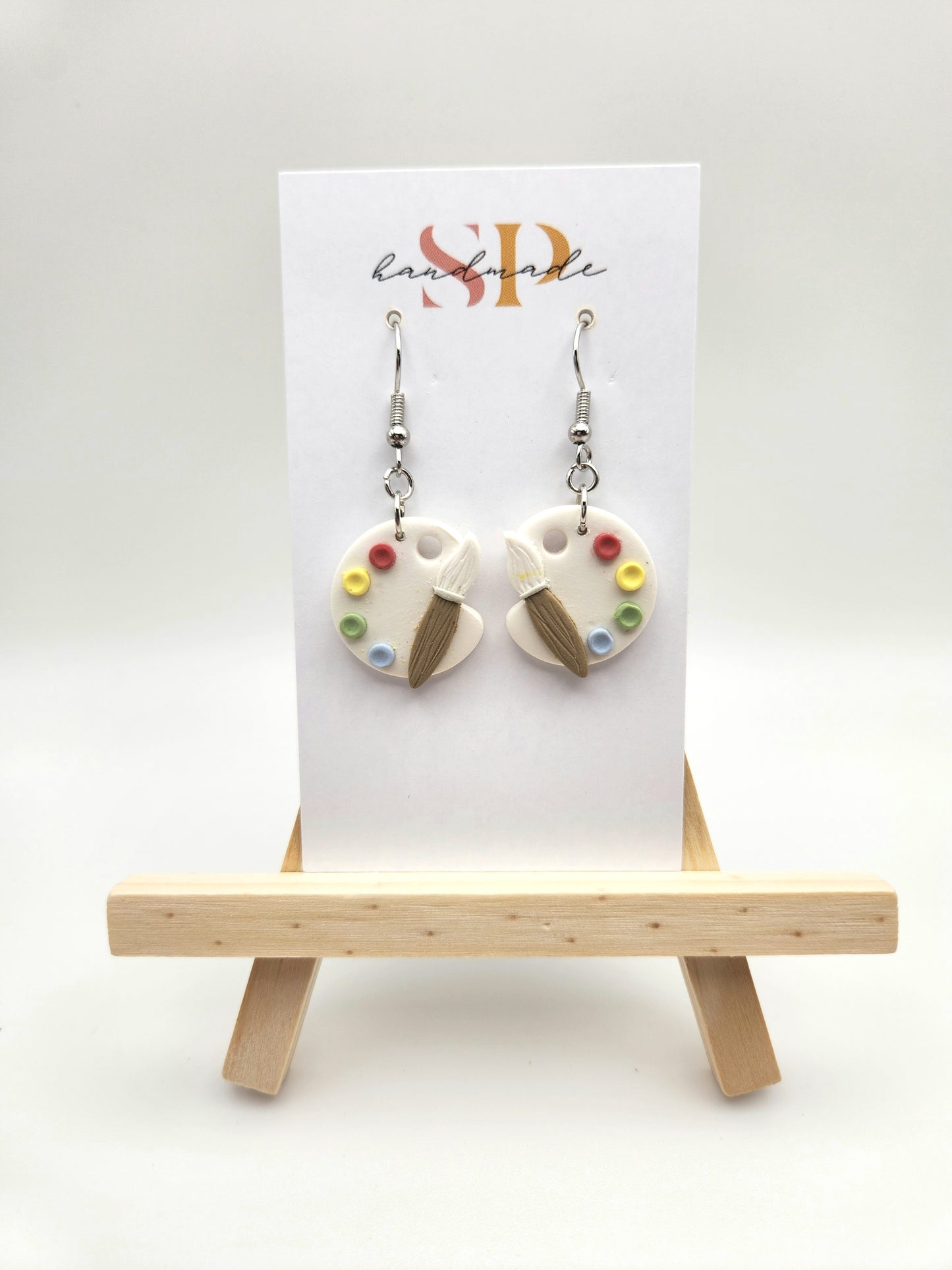 Paint Pallets | Polymer Clay Earrings