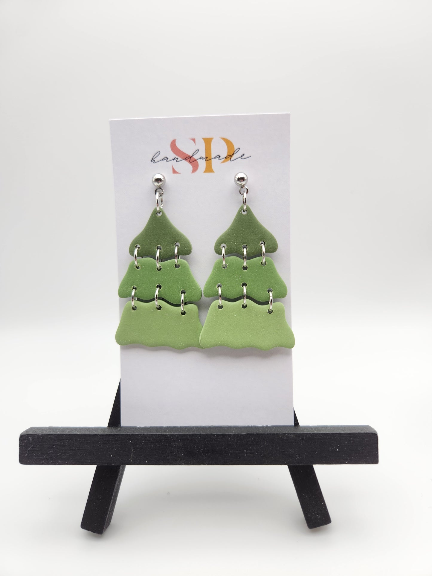 Tiered Trees | Polymer Clay Earrings