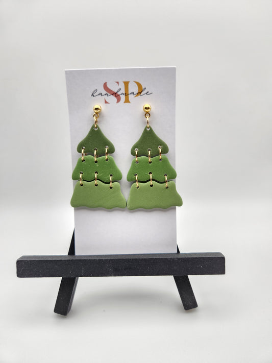 Tiered Trees | Polymer Clay Earrings