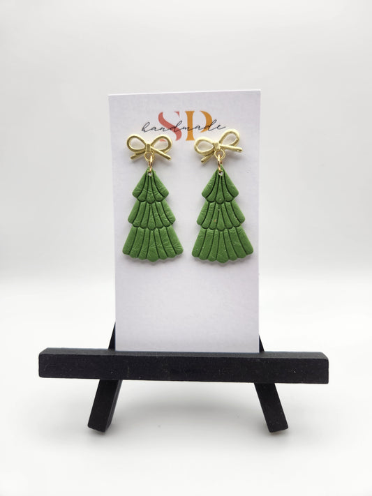 Bow Trees | Polymer Clay Earrings