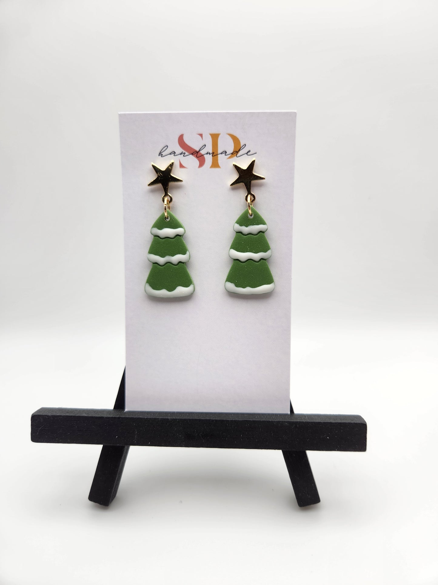 Snowy Trees | Polymer Clay Earrings