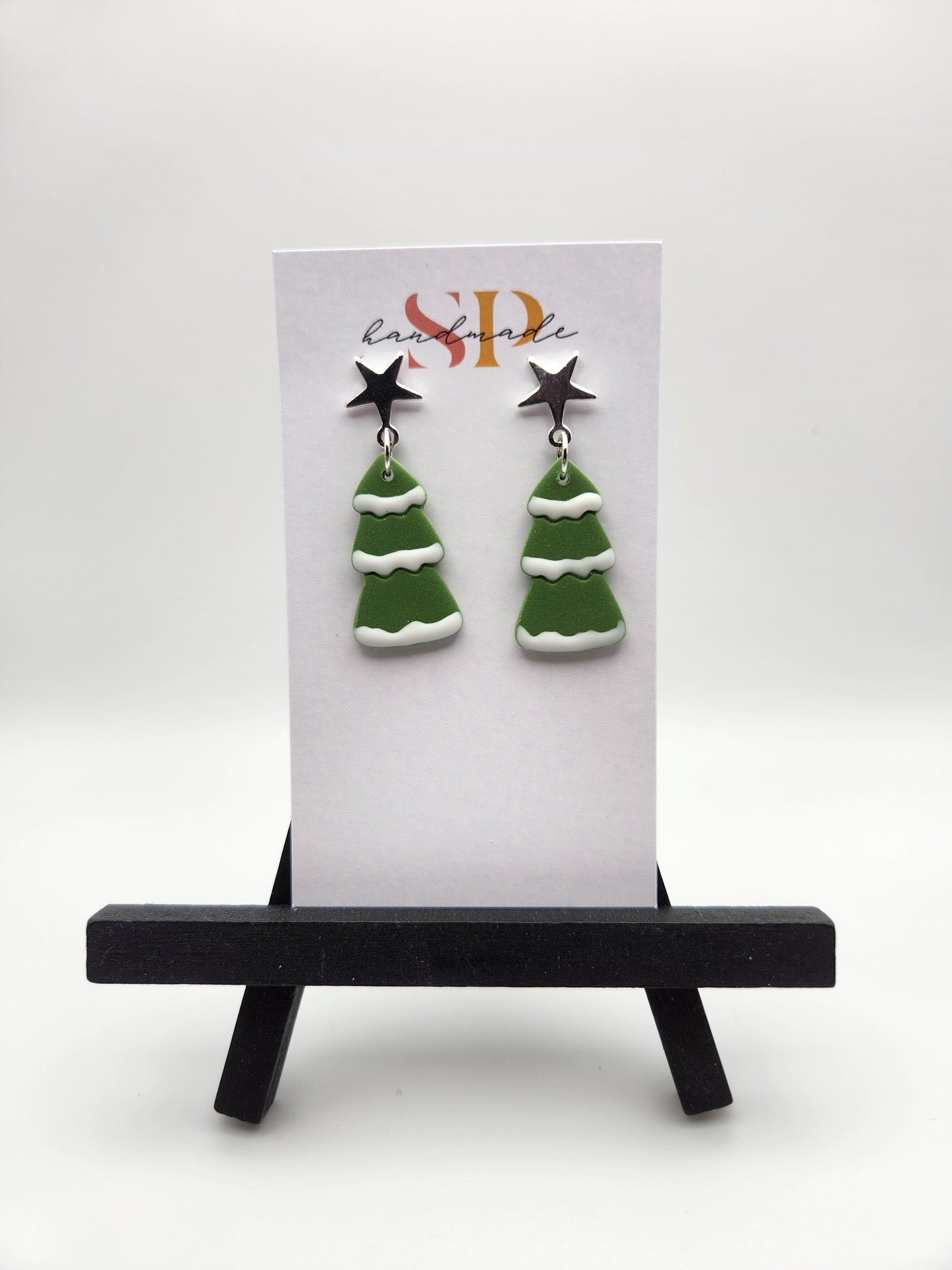 Snowy Trees | Polymer Clay Earrings