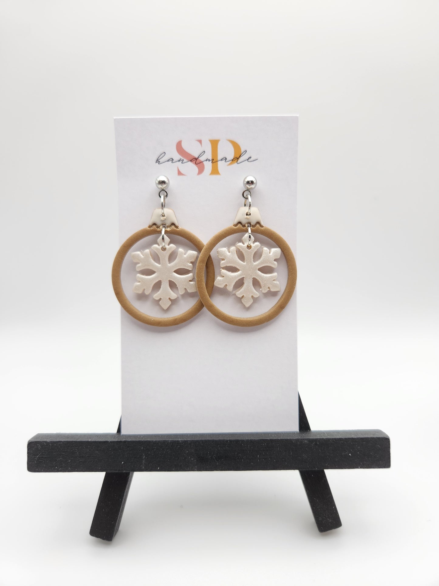 Snowflake Ornament | Polymer Clay Earrings