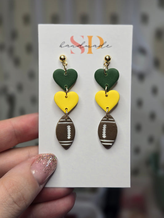 NDSU Pride Earrings | Polymer Clay Earrings