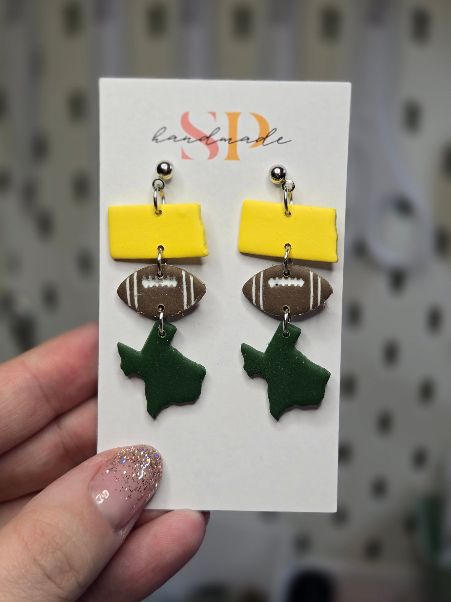 NDSU Pride Earrings | Polymer Clay Earrings