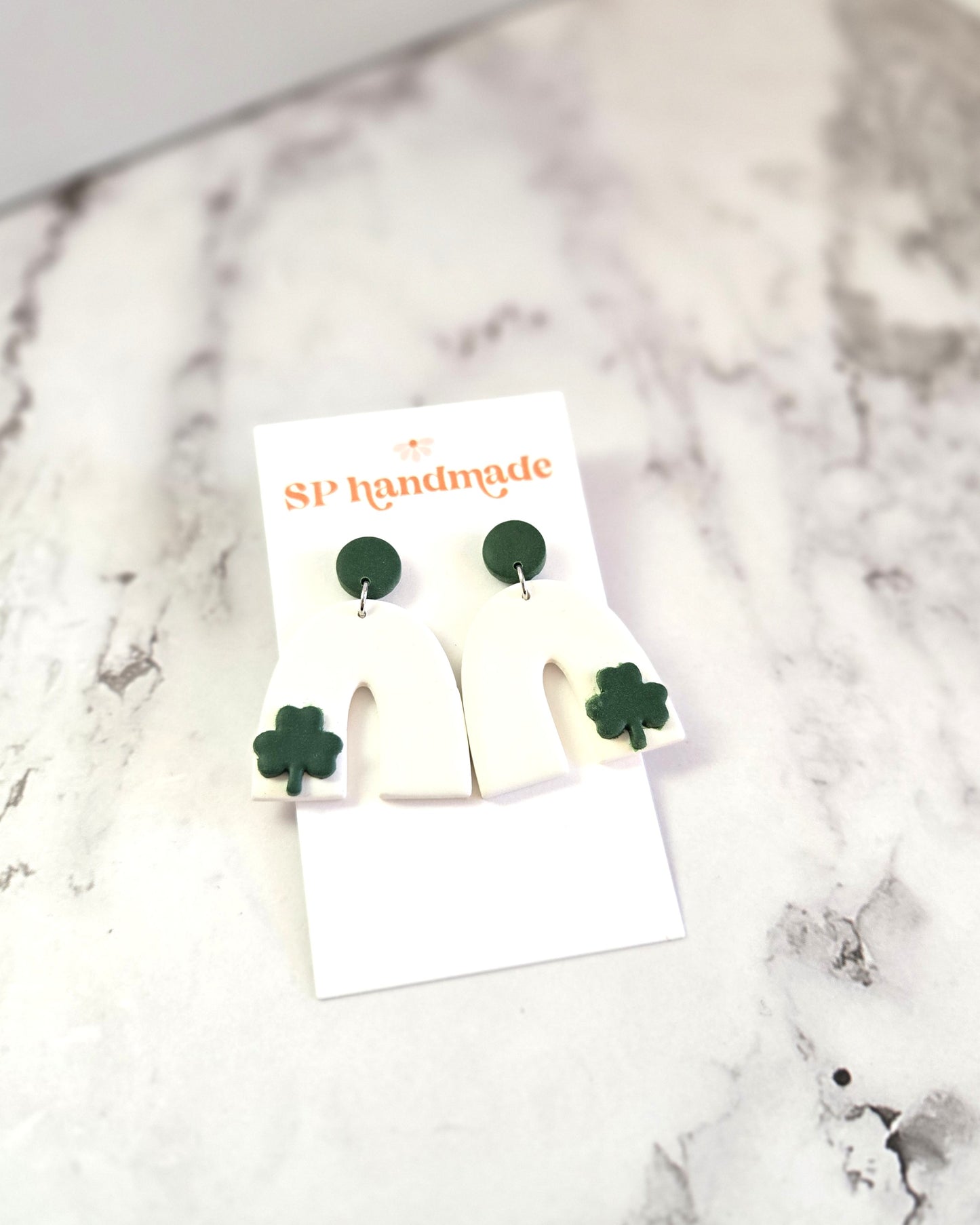 St. Patrick's Day Arches | Polymer Clay Earrings