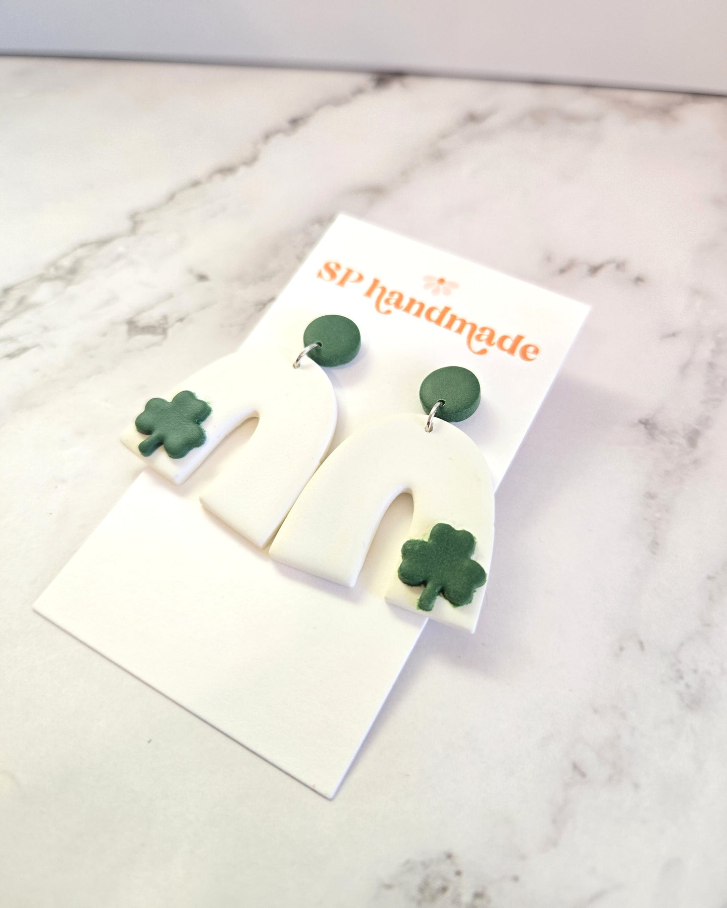 St. Patrick's Day Arches | Polymer Clay Earrings