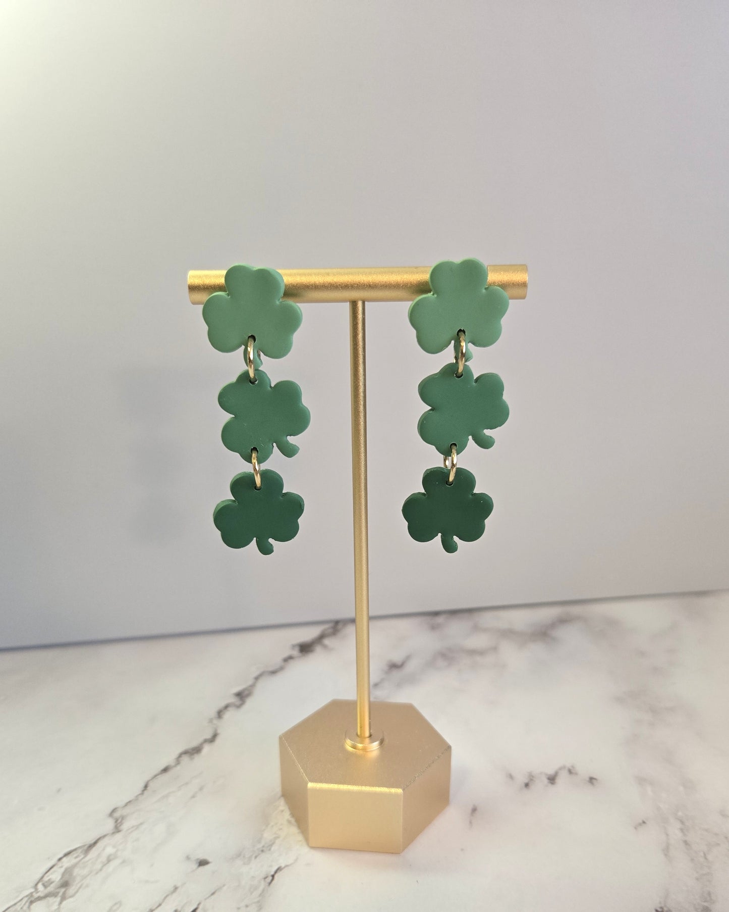 Shamrock Stack | Polymer Clay Earrings