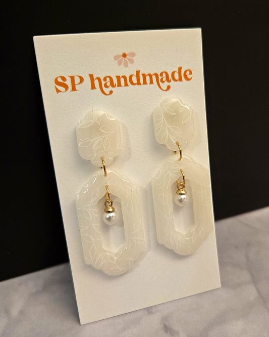 Elegant Translucent Dangles | Polymer Clay Earrings