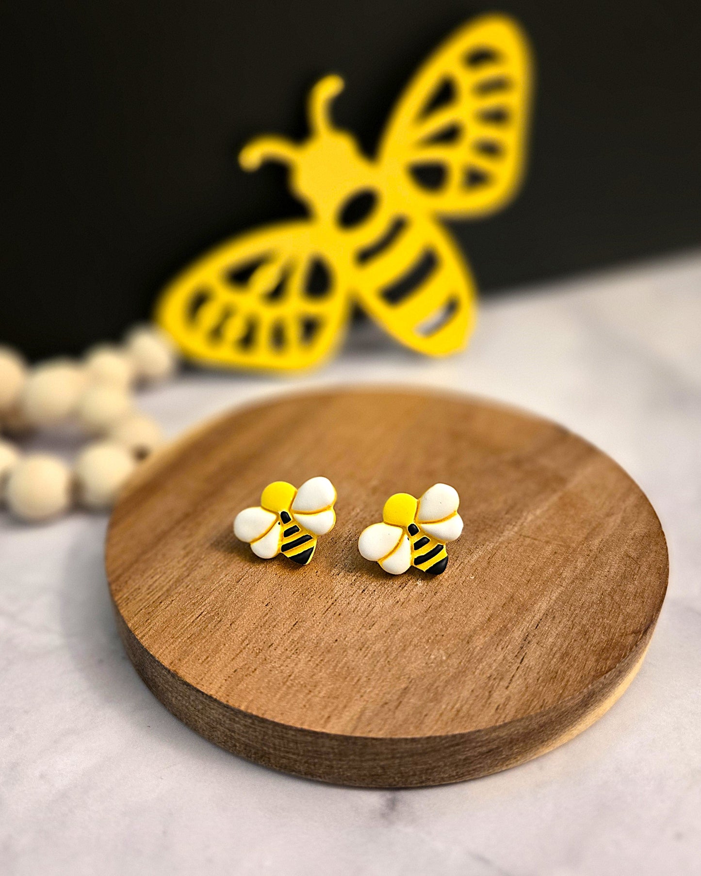 Bee Stud Collection | Polymer Clay Earrings