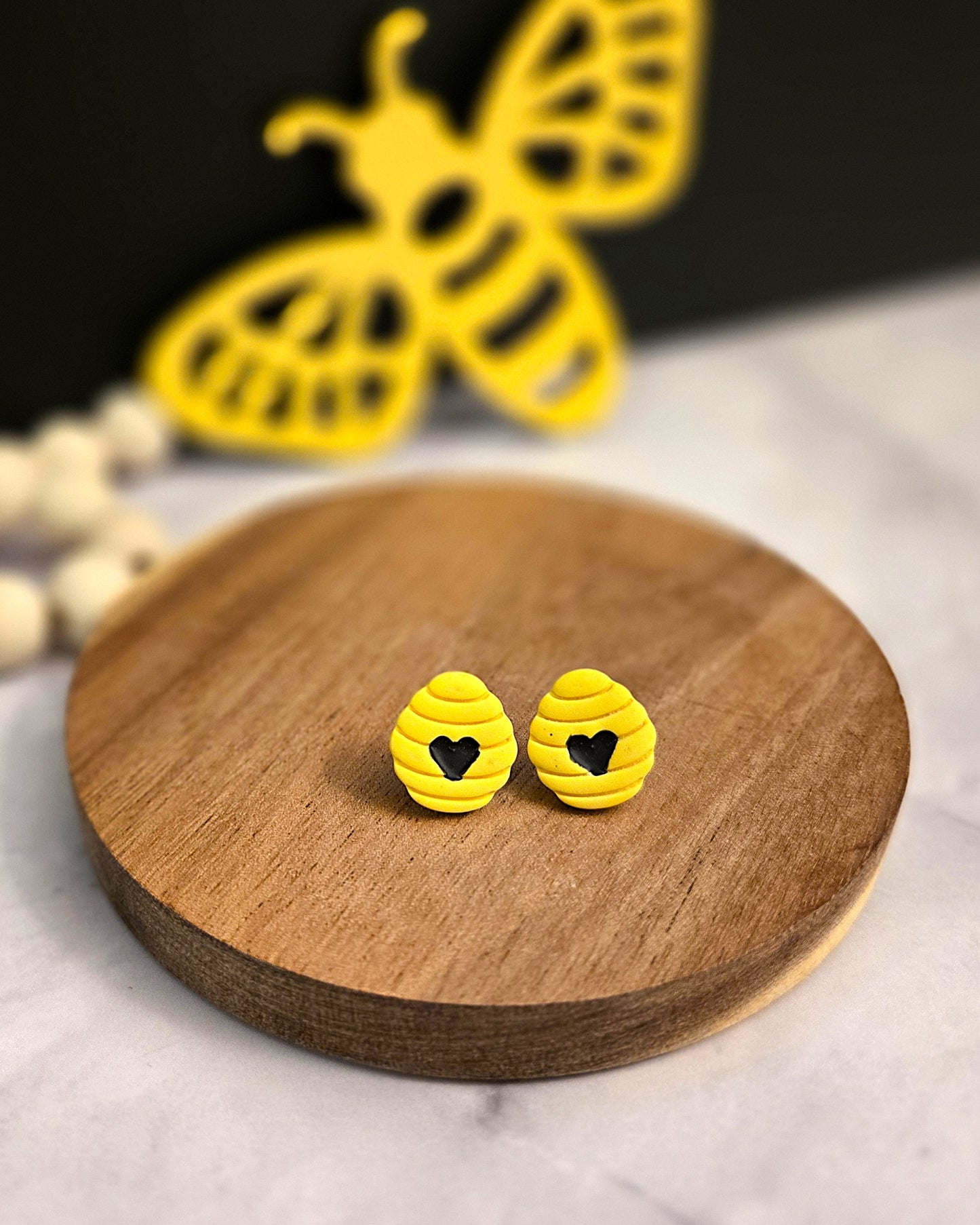 Bee Stud Collection | Polymer Clay Earrings
