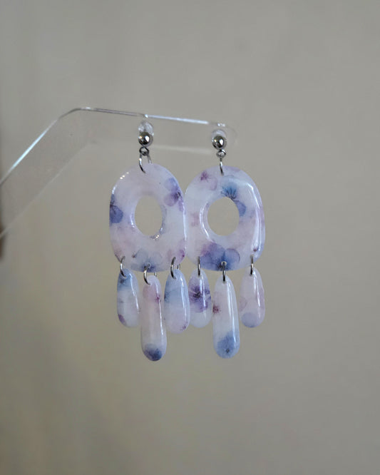 Translucent Spring Florals | Polymer Clay Earrings
