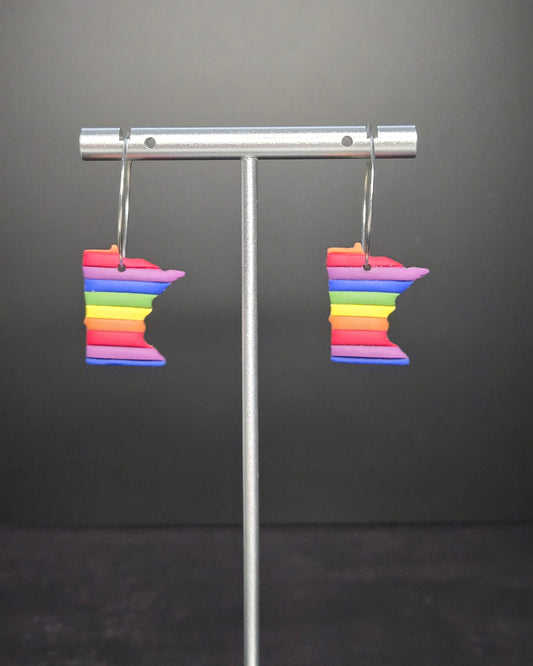 Minnesota Pride | Polymer Clay Earrings