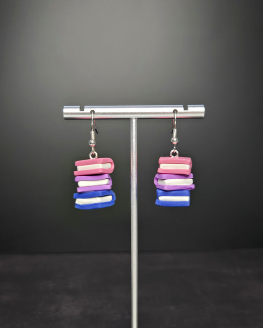 Bi Books | Polymer Clay Earrings