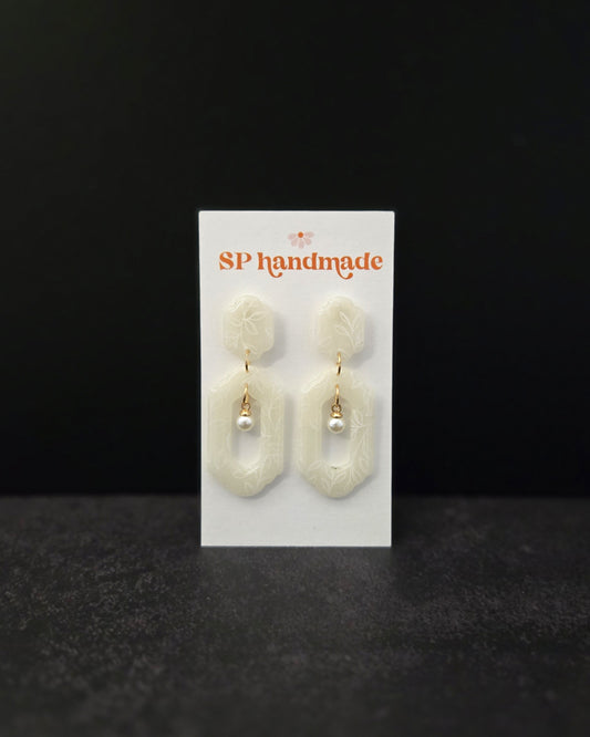 Elegant Translucent Dangles | Polymer Clay Earrings
