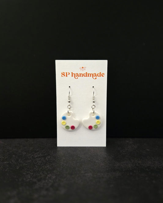 Paint Pallets | Polymer Clay Earrings