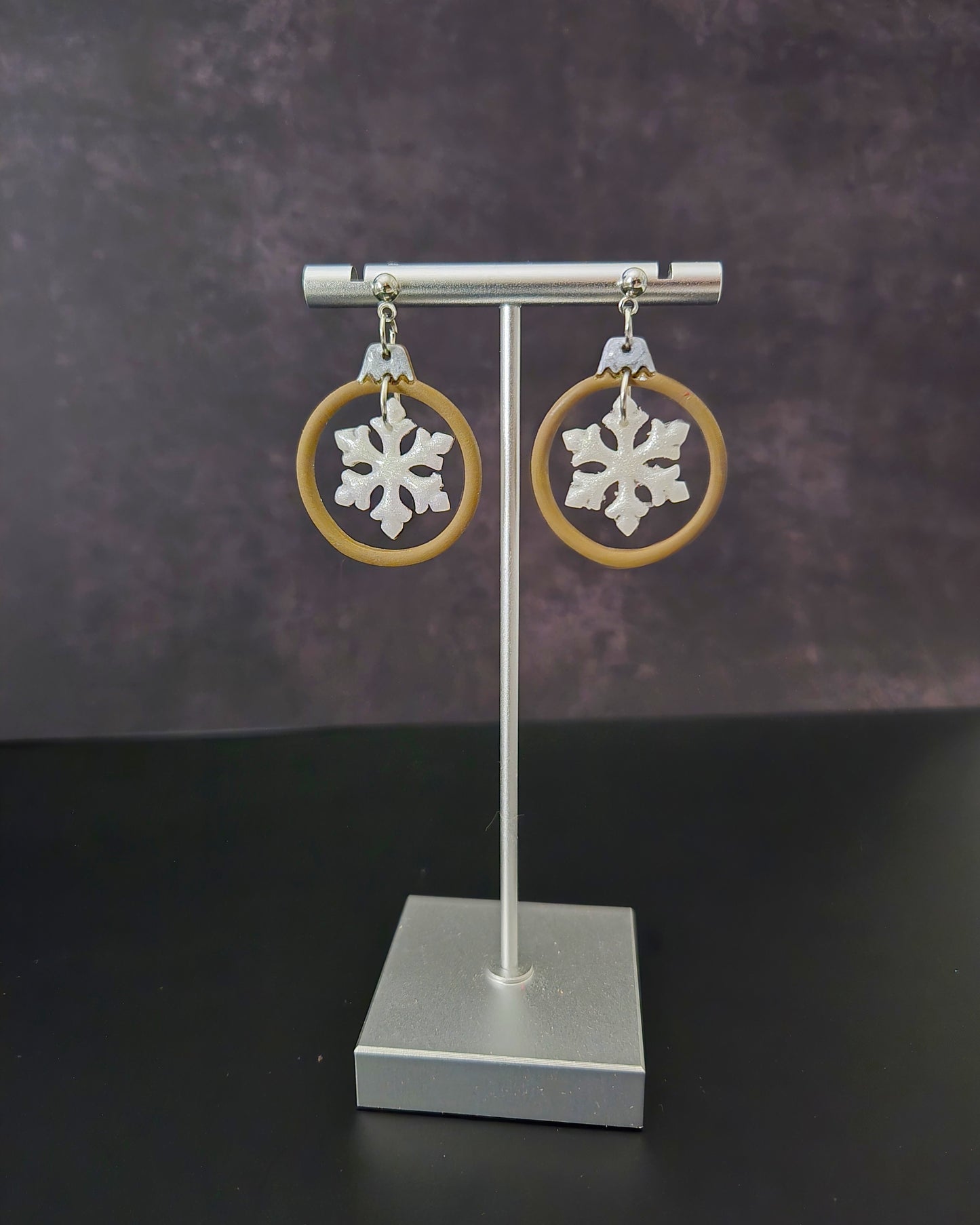 Snowflake Ornament | Polymer Clay Earrings