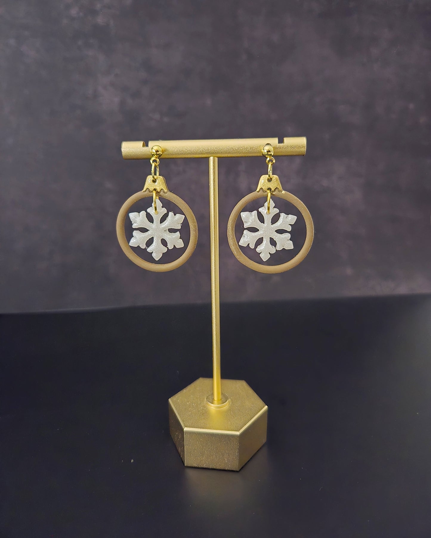 Snowflake Ornament | Polymer Clay Earrings
