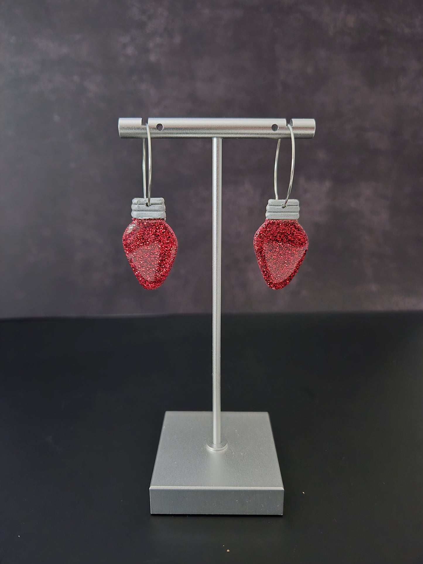 Holiday Lights Hoops | Polymer Clay Earrings