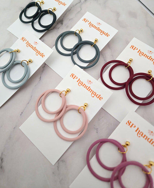 Geo Winter | Polymer Clay Earrings