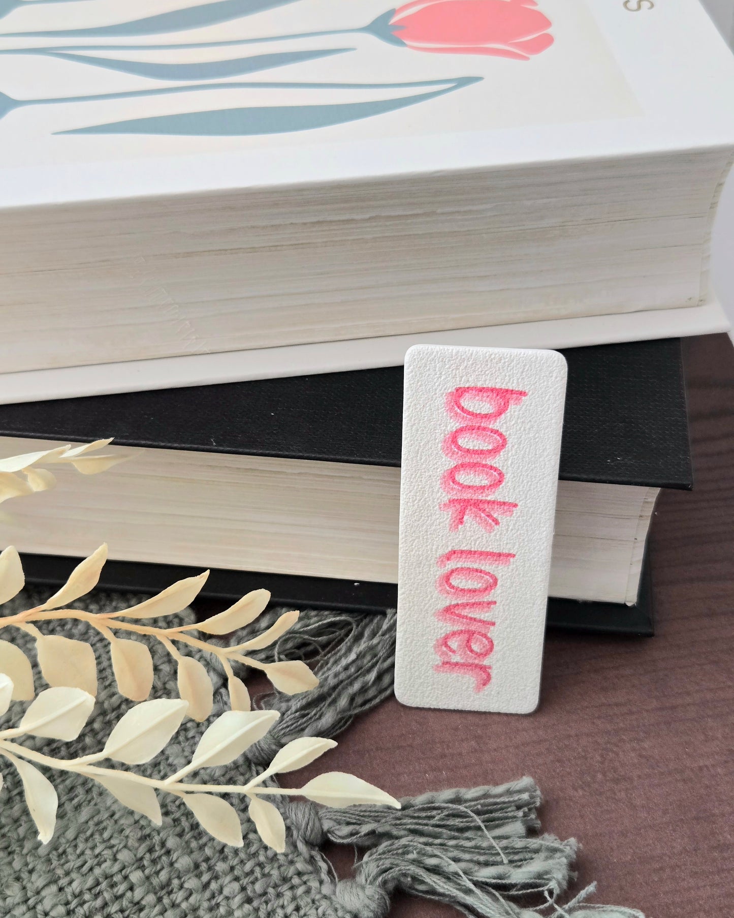 Book Lover Clay Bookmark