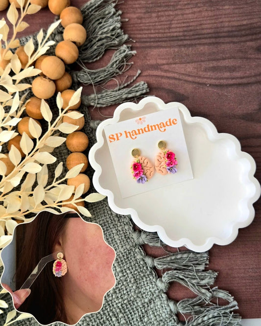 Beautiful Mind Dangles | Polymer Clay Earrings