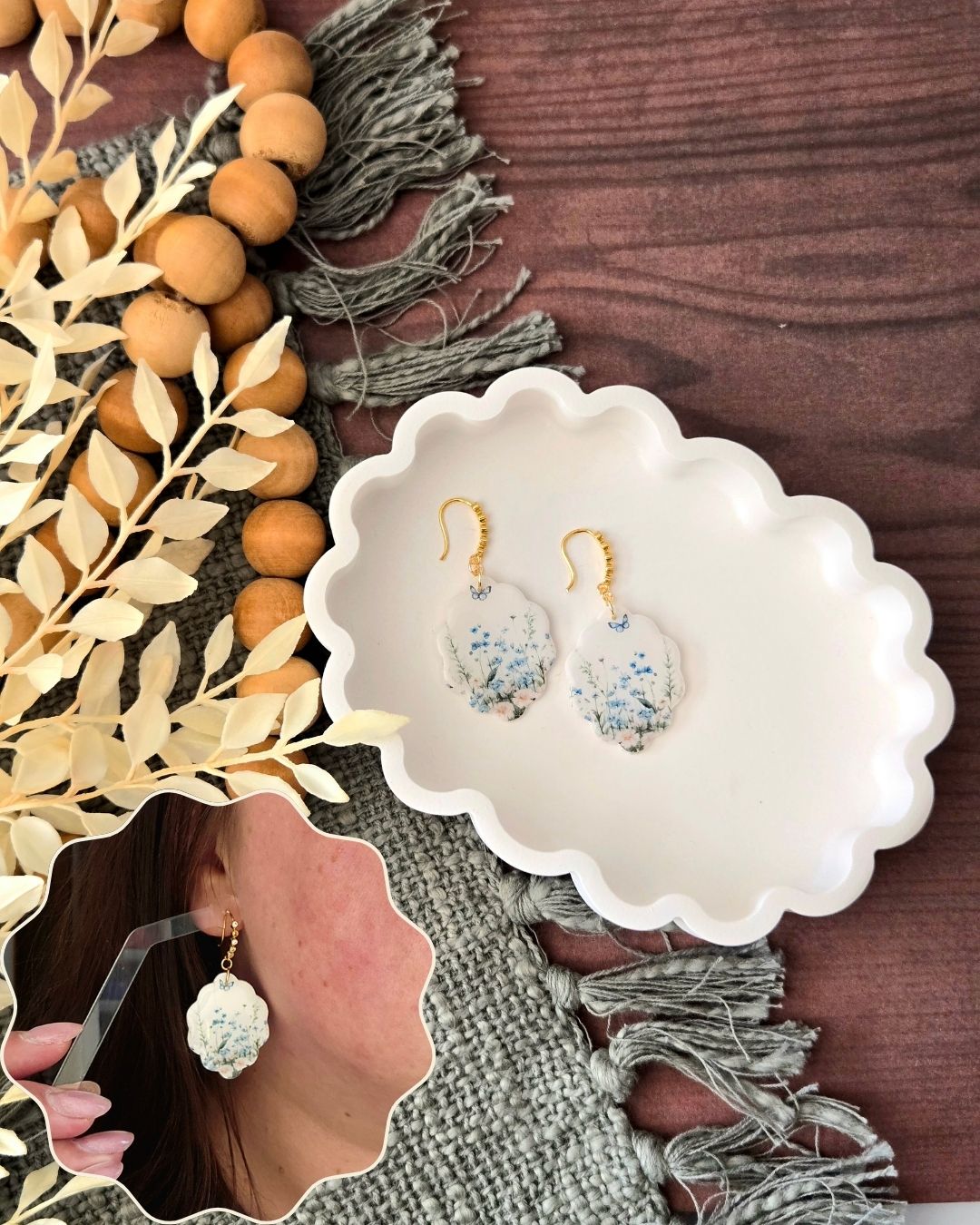 Butterfly Garden | Polymer Clay Earrings