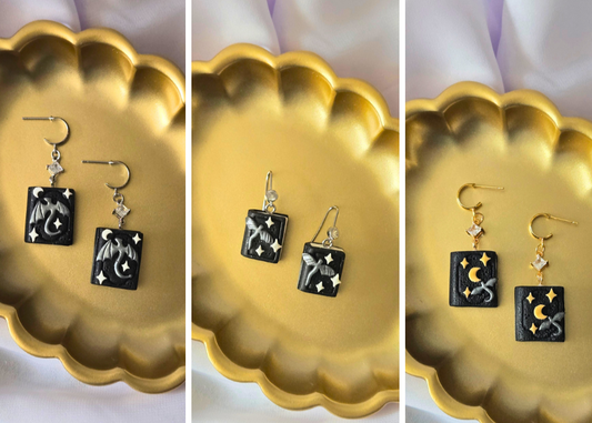 Nightfall Chronicles | Polymer Clay Earrings