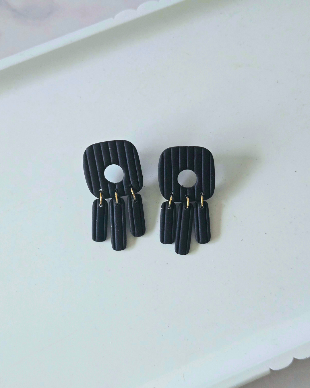Modern Lines | Polymer Clay Earrings