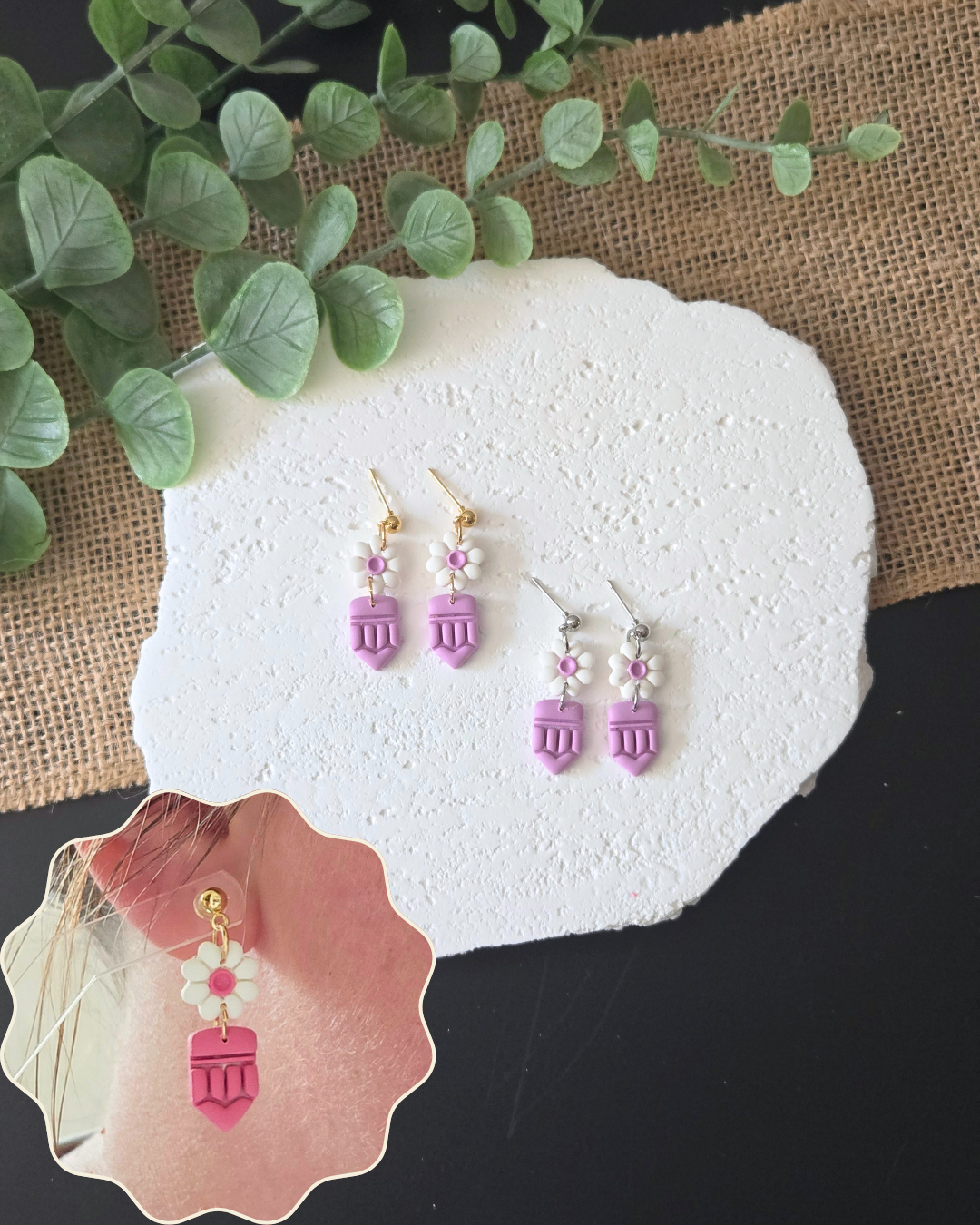 Bloom & Learn | Polymer Clay Earrings