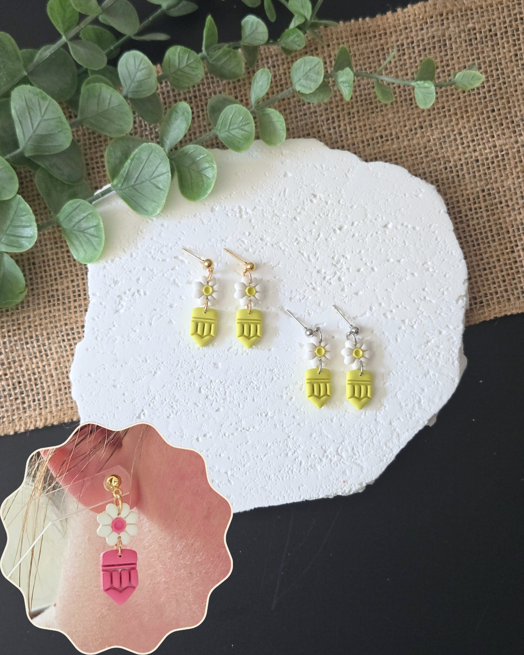 Bloom & Learn | Polymer Clay Earrings