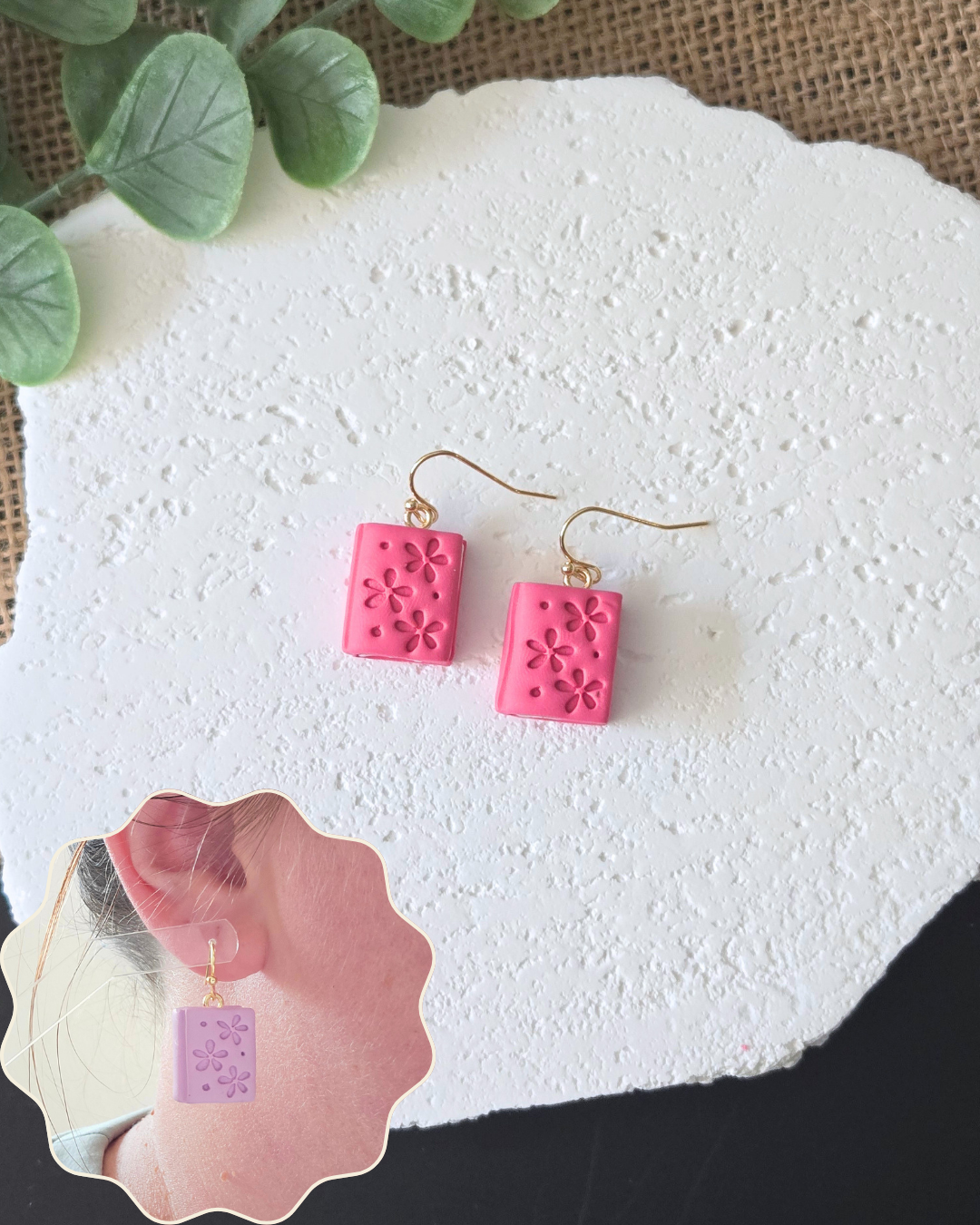 Blooming Chapters | Polymer Clay Earrings