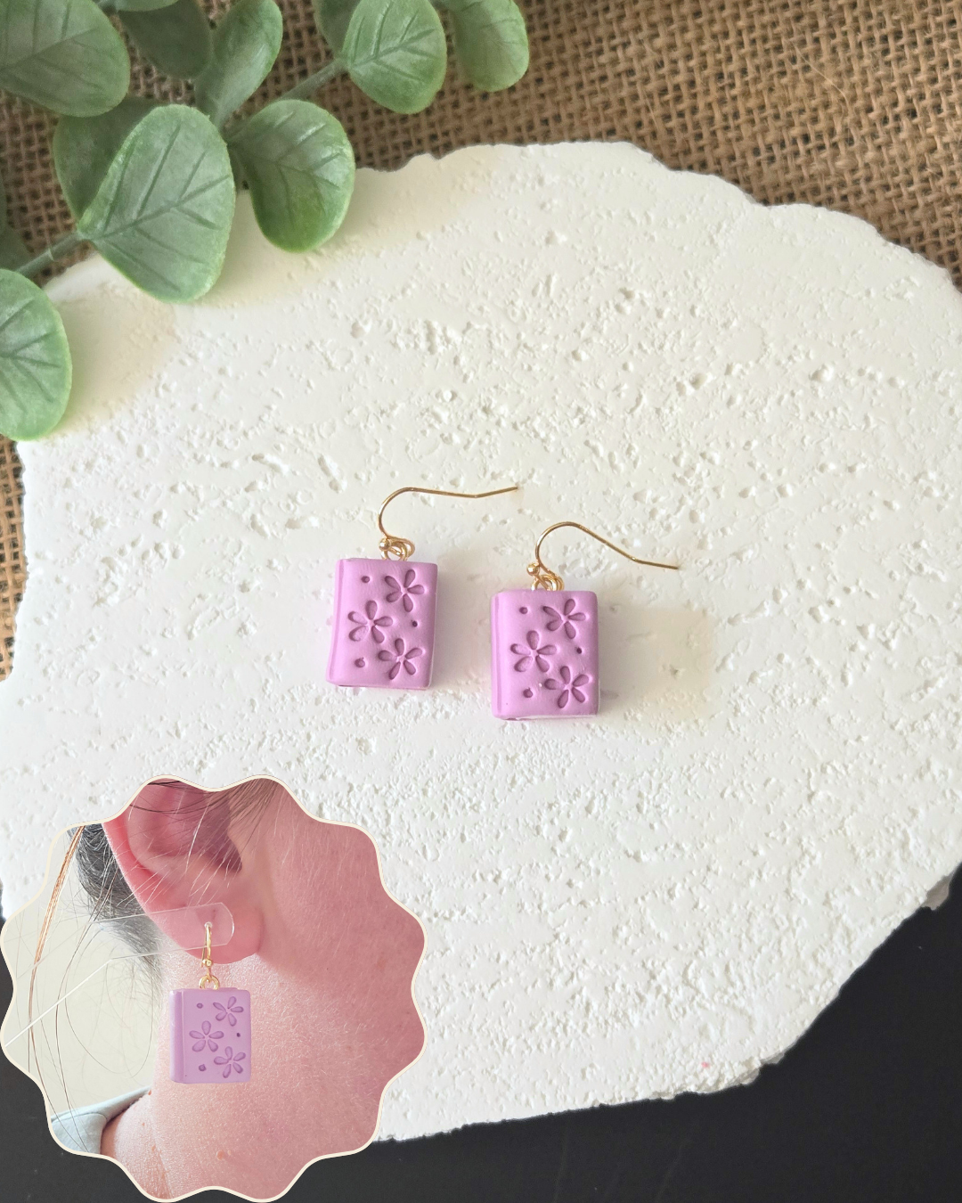 Blooming Chapters | Polymer Clay Earrings