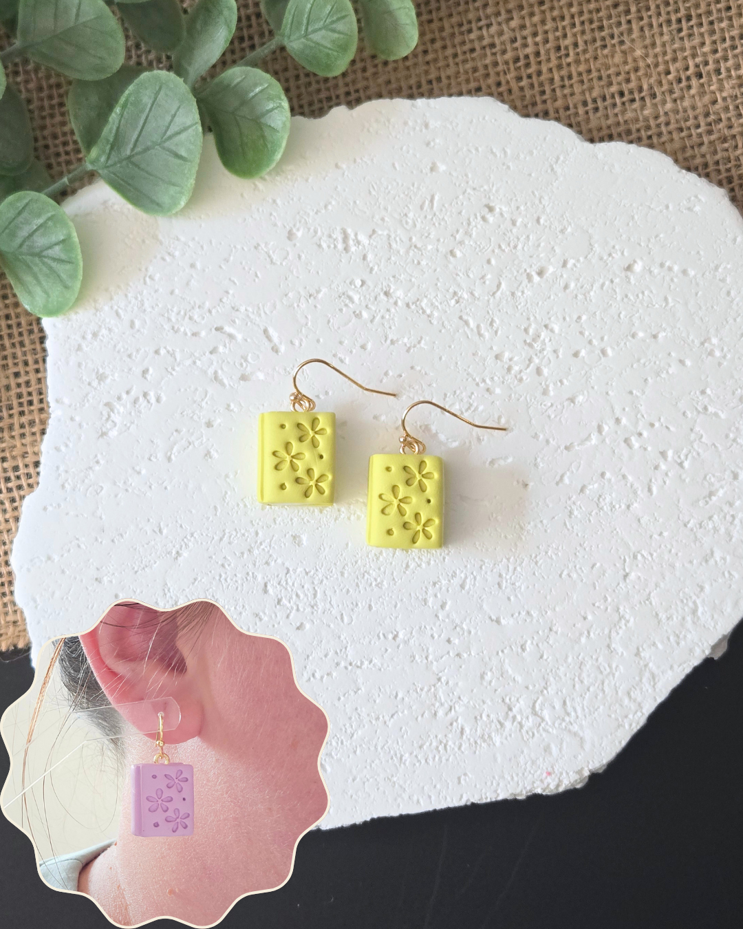 Blooming Chapters | Polymer Clay Earrings